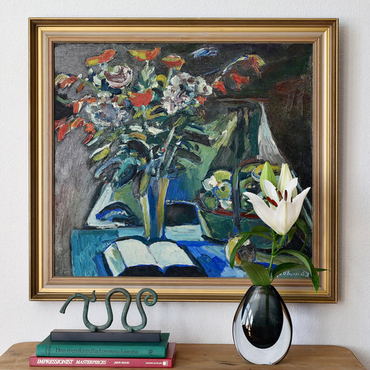 Affordable Vintage Art from Sweden Original Still Life