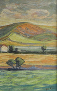 Load image into Gallery viewer, Mid Century Orignal Landscape Oil Painting 1950
