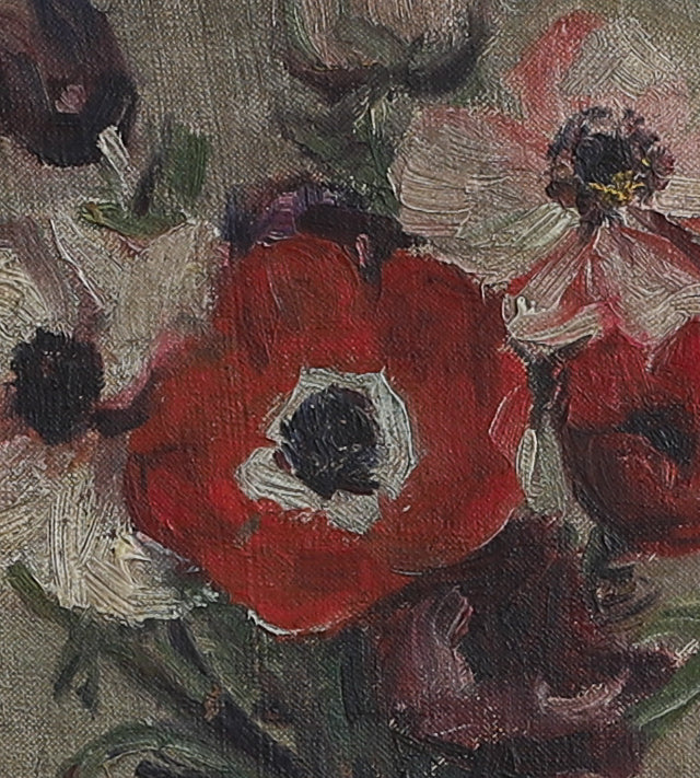 Vintage Original Still Life Original Oil Painting from Sweden
