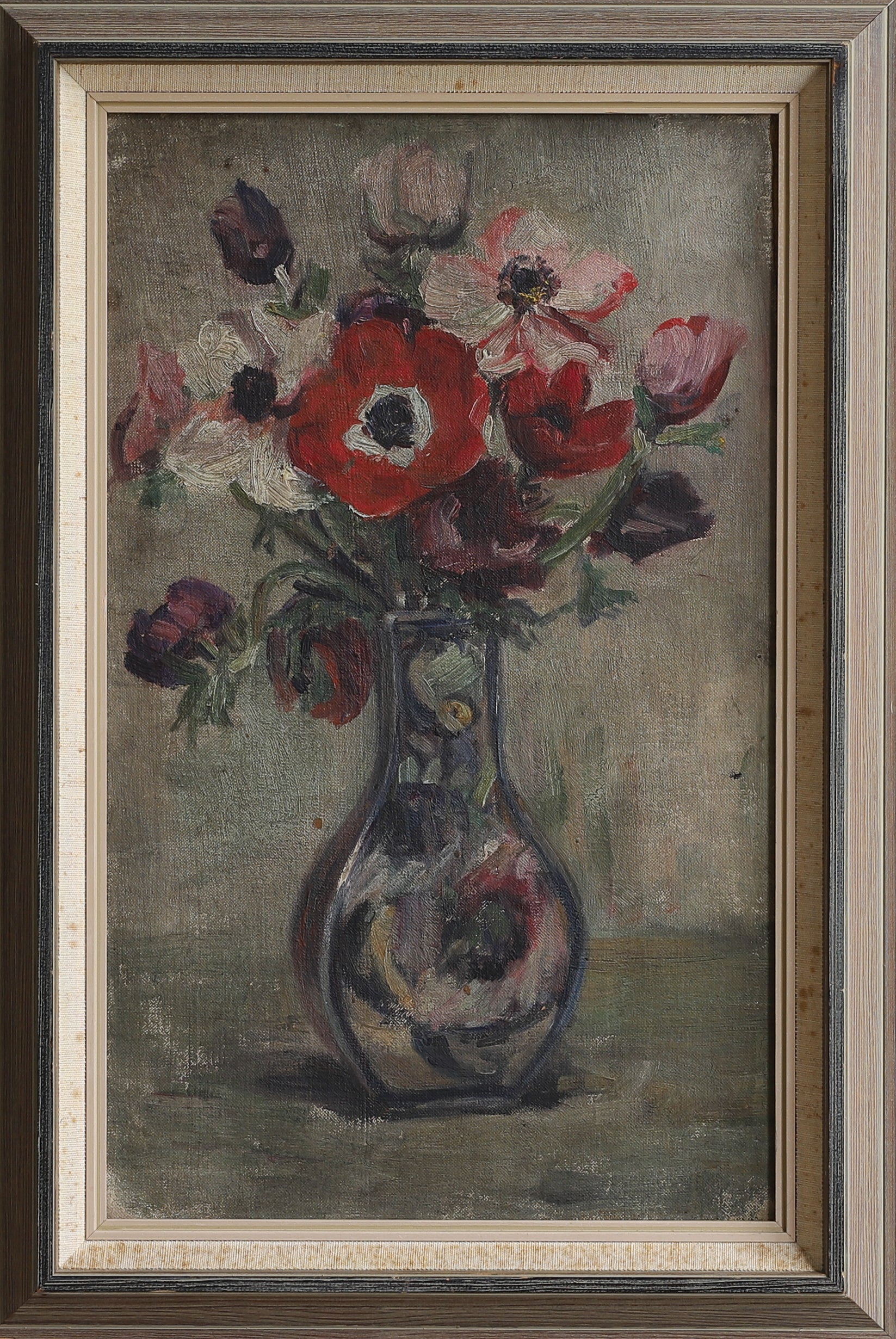 Vintage Original Still Life Original Oil Painting from Sweden