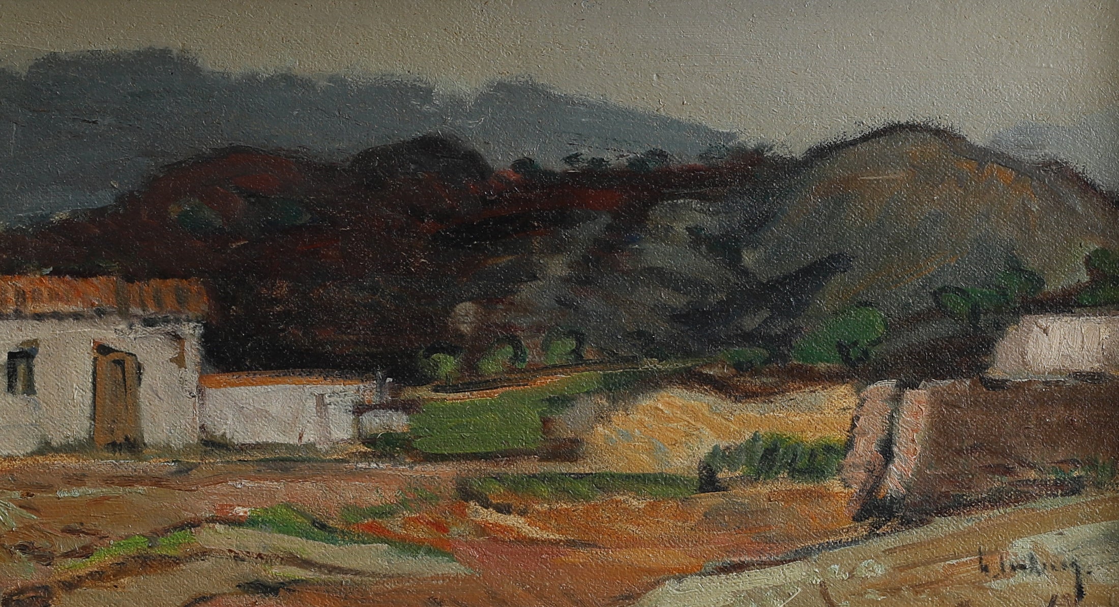 Mid Century Original Landscape Vintage By G Isaksson from Sweden