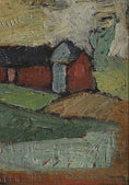 Load image into Gallery viewer, Vintage Art Room Original Farmhouse Painting from Sweden
