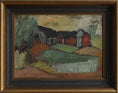 Load image into Gallery viewer, Vintage Art Room Original Farmhouse Painting from Sweden
