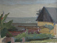 Load image into Gallery viewer, Vintage Mid Century Orignal Coastal Oil Painting from Sweden 1945
