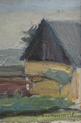 Load image into Gallery viewer, Vintage Mid Century Orignal Coastal Oil Painting from Sweden 1945
