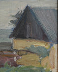 Load image into Gallery viewer, Vintage Mid Century Orignal Coastal Oil Painting from Sweden 1945
