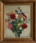 Load image into Gallery viewer, Vintage Original Still Life Oil Painting from Sweden 1949
