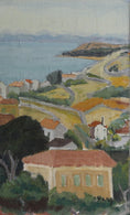 Load image into Gallery viewer, Mid Century Vintage Original Coastal Oil Painting
