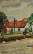 Load image into Gallery viewer, Vintage Original Landscape Oil PAinting from Sweden
