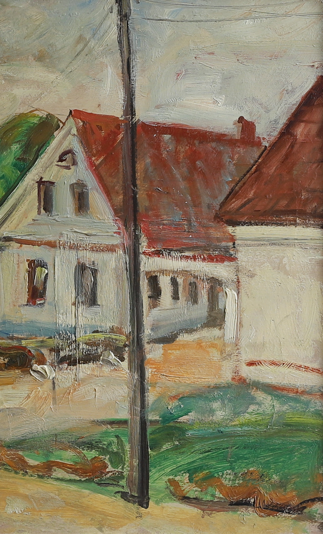 Vintage Original Landscape Oil PAinting from Sweden