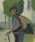 Load image into Gallery viewer, Mid Century Vintage Art Room Original Oil Painting from Sweden

