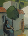 Load image into Gallery viewer, Mid Century Vintage Art Room Original Oil Painting from Sweden
