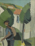 Load image into Gallery viewer, Mid Century Vintage Art Room Original Oil Painting from Sweden
