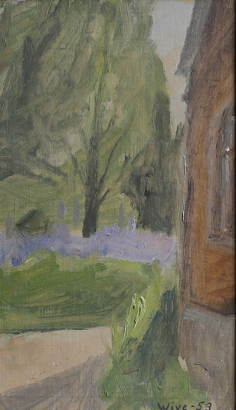 Mid Century Original Landscape Oil Painting From Sweden