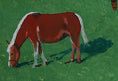 Load image into Gallery viewer, Vintage Art Room Original Oil Painting of Horses from Sweden

