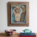 Load image into Gallery viewer, Mid Century Vintage Original Figurative Painting from Sweden
