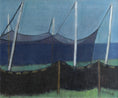 Load image into Gallery viewer, Original Mid Century Coastal Oil Painting from Sweden
