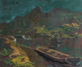 Load image into Gallery viewer, Affordable Art Mid Century Vintage Original Oil Painting  from Sweden
