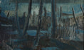 Load image into Gallery viewer, Vintage Art Mid Century Original Oil Painting Landscape from Sweden
