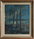 Load image into Gallery viewer, Vintage Art Mid Century Original Oil Painting Landscape from Sweden
