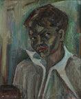 Load image into Gallery viewer, Vintage Mid Century Original Boy's Portrait from Sweden 1960
