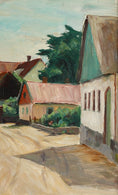 Load image into Gallery viewer, Charming Mid Century Original Oil Painting from Sweden 1959
