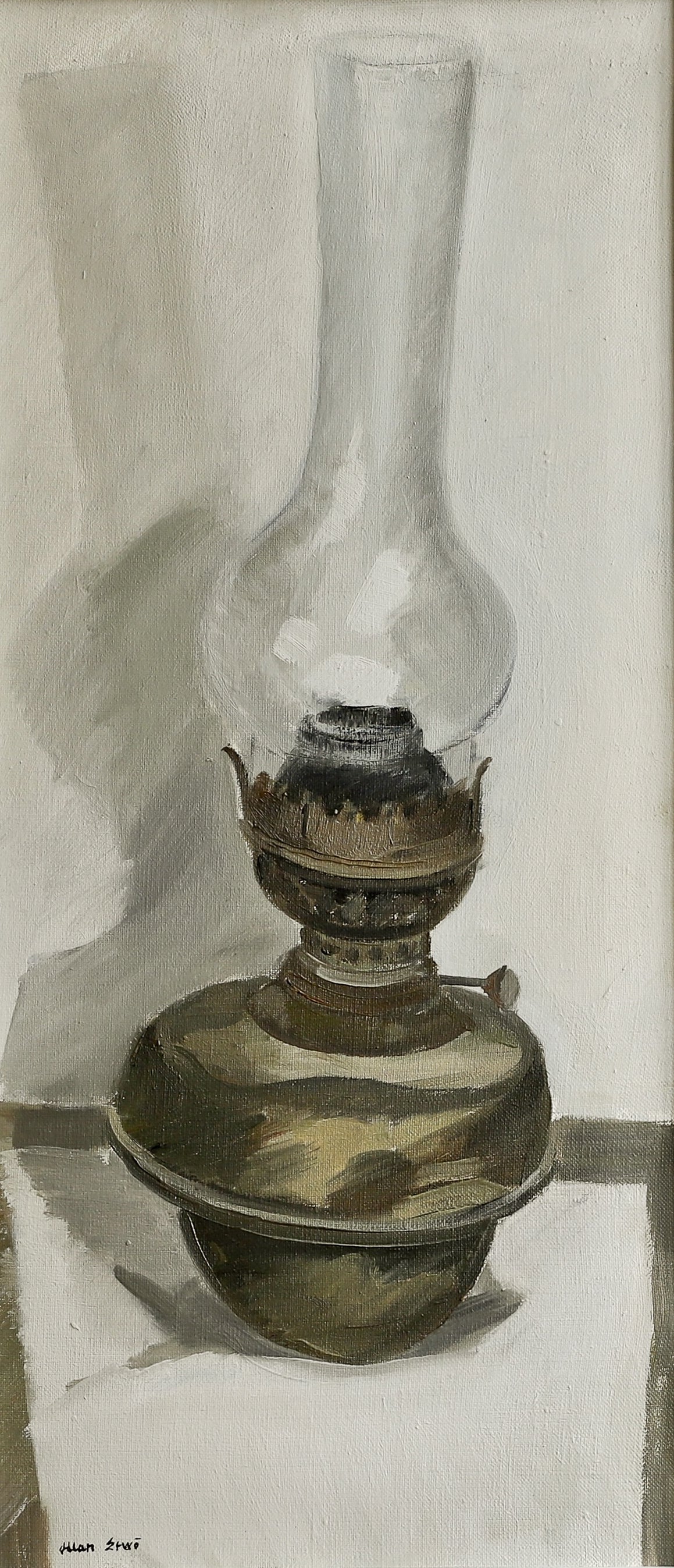 Affordable Art Vintage Original Still Life Painting from Sweden