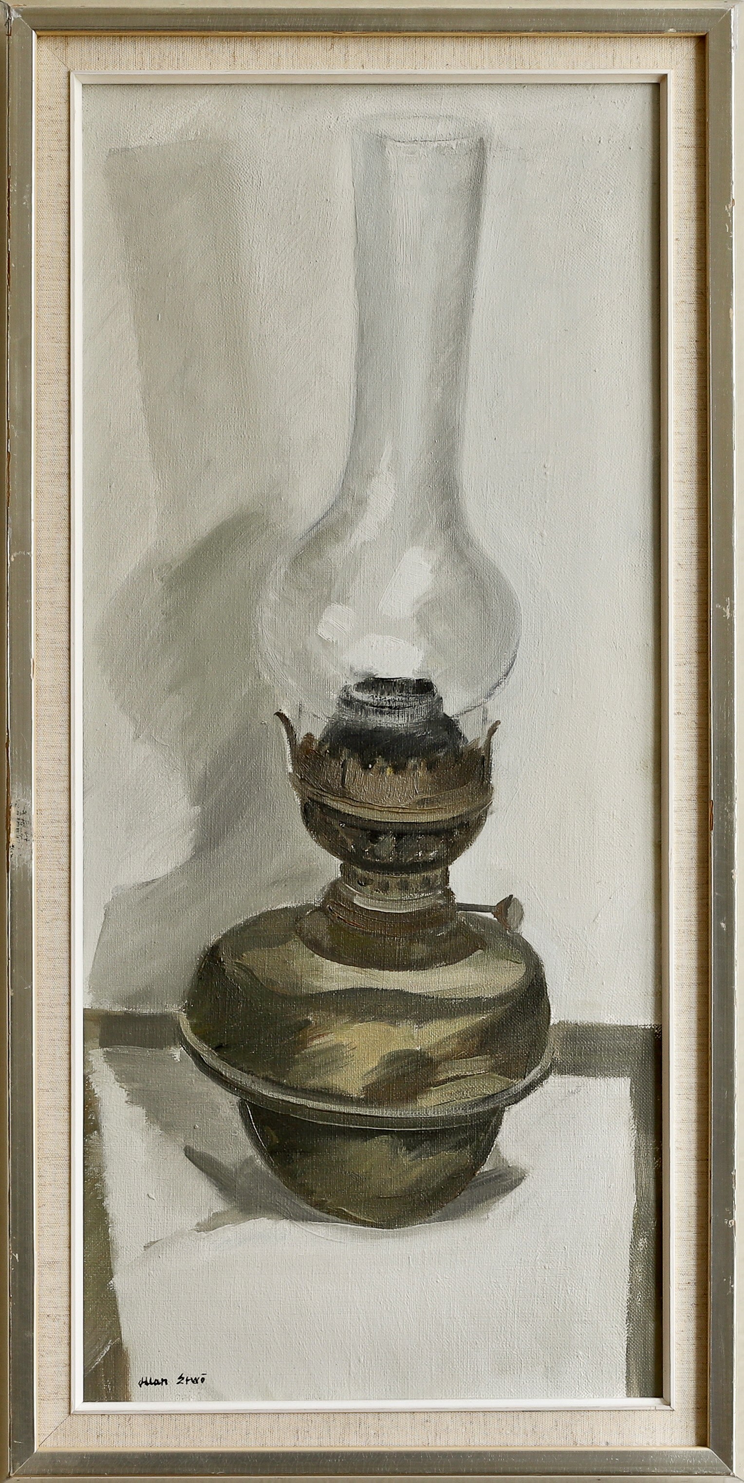 Affordable Art Vintage Original Still Life Painting from Sweden