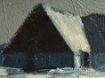 Load image into Gallery viewer, Vintage Art Original Winterscape Oil Painting from Sweden
