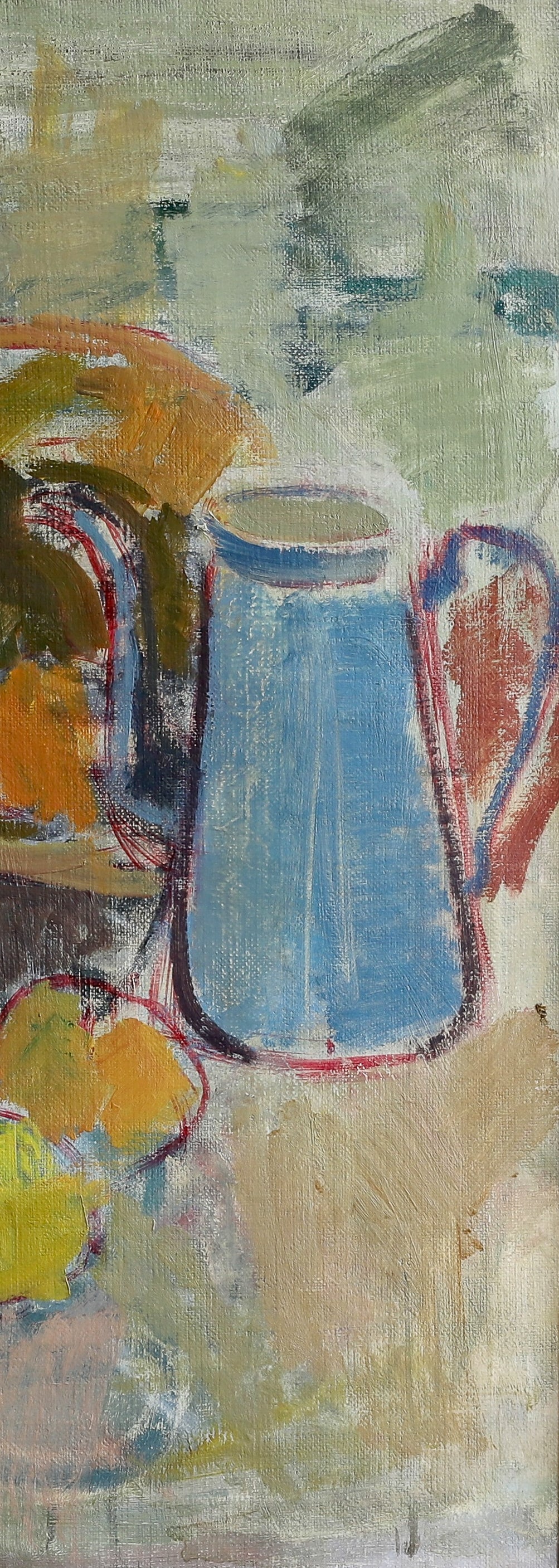 Vintage Original Kitchen Still Life Oil Painting from Sweden