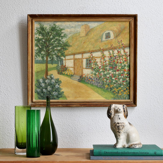 Original Mid Century Farmhouse Painting from Sweden