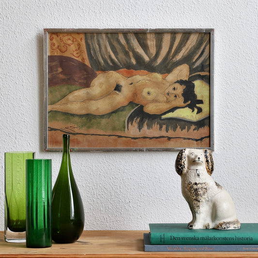 Original Vintage Figurative Painting from Paris 1935