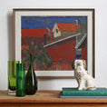 Load image into Gallery viewer, Mid Century Original Cityscape Oil Painting from Sweden
