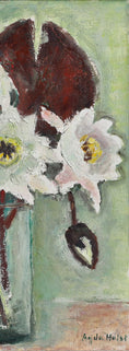 Load image into Gallery viewer, Vintage Art Original Still Life Floral Oil Painting from Sweden
