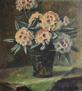Load image into Gallery viewer, Vintage Original Still Life Oil Painting of Rhododendrons from Sweden
