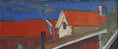 Load image into Gallery viewer, Mid Century Original Cityscape Oil Painting from Sweden
