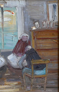 Load image into Gallery viewer, Vintage Original Traditional Interior Oil Painting from Sweden
