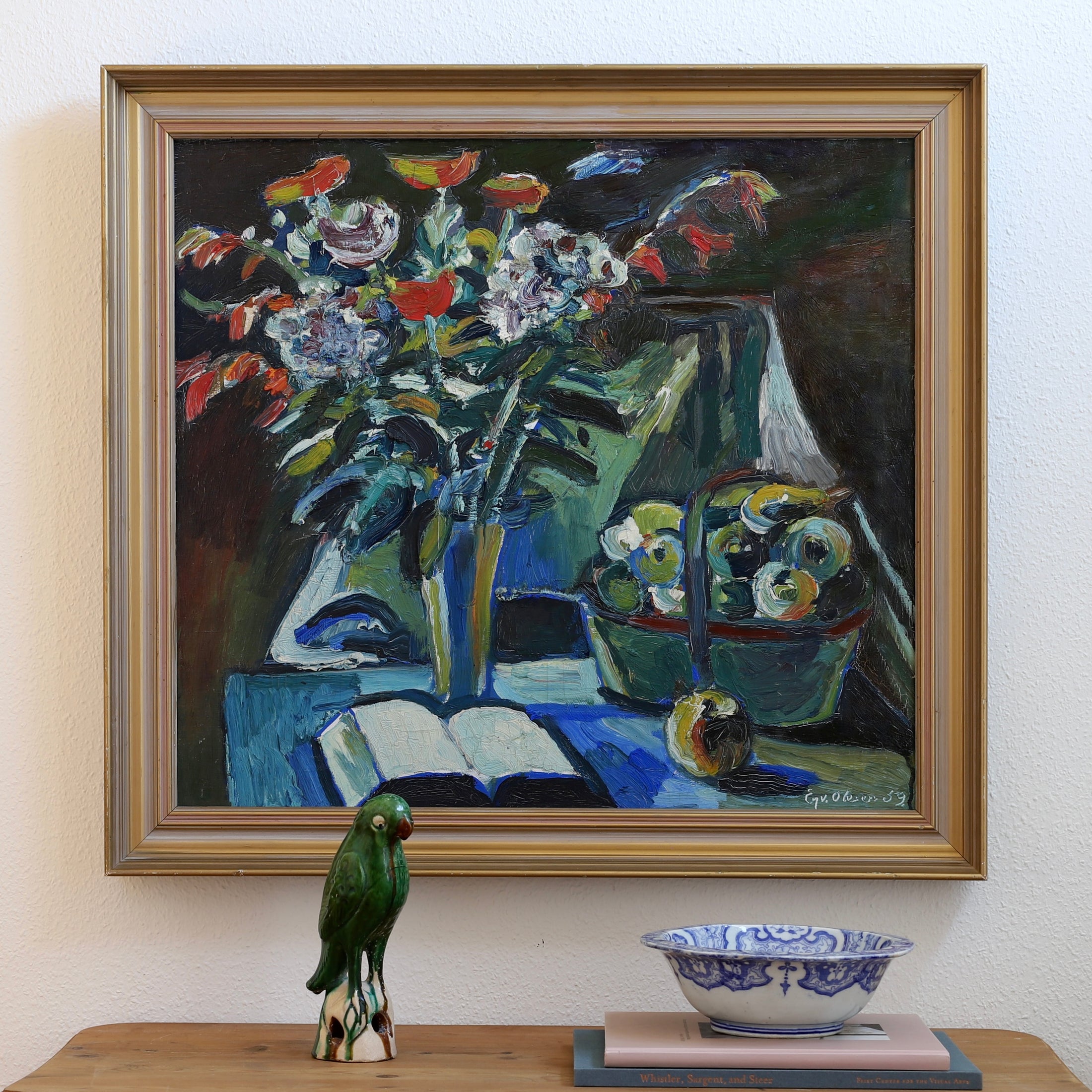 Affordable Vintage Art from Sweden Original Still Life