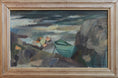 Load image into Gallery viewer, Vintage Art Original Coastal Oil Painting from Sweden
