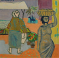Load image into Gallery viewer, Vintage Art Room Colorful Original Oil Painting from Sweden

