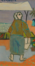 Load image into Gallery viewer, Vintage Art Room Colorful Original Oil Painting from Sweden
