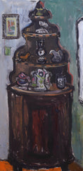 Load image into Gallery viewer, Original Vintage Mid Century Interior Oil Painting from Sweden
