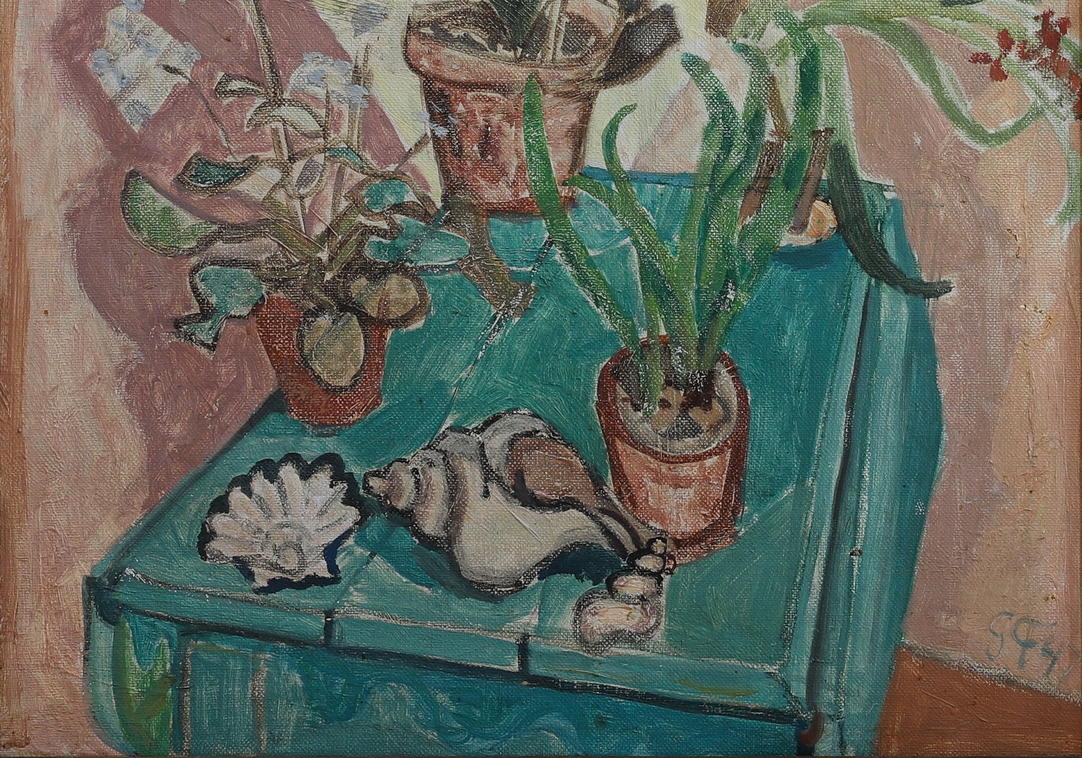 Vintage Art Room Original Vintage Still Life from Sweden