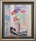Load image into Gallery viewer, Vintage Mid Century Original Interior Oil Painting from Sweden 1945
