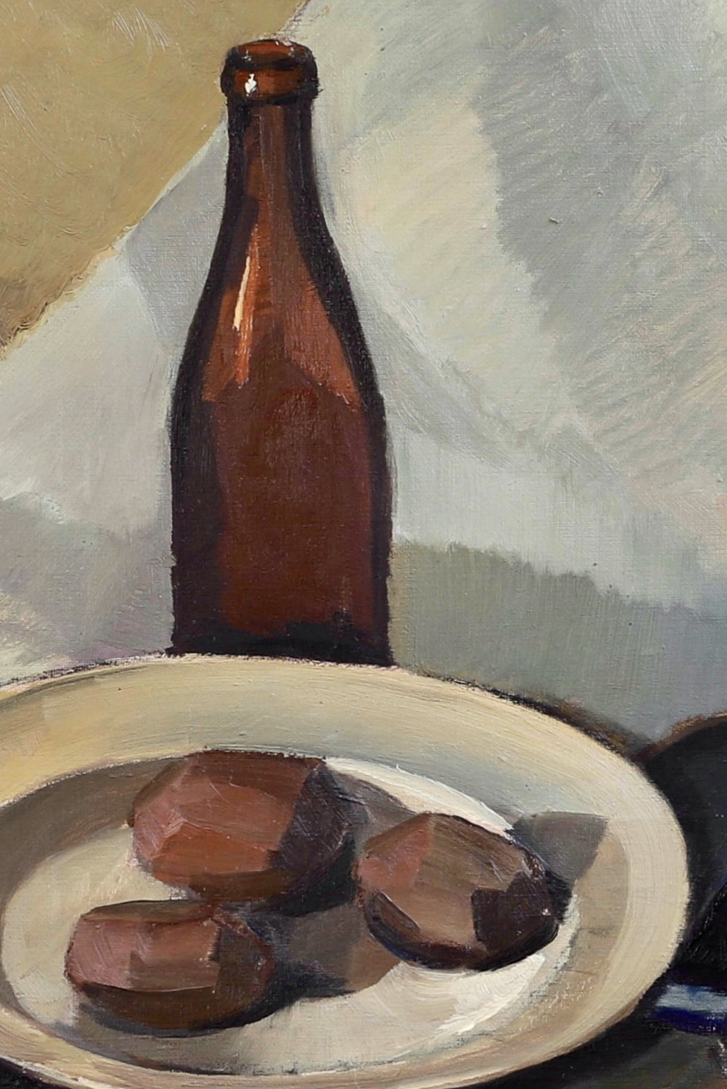 Vintage Art Original Still Life Painting from Sweden