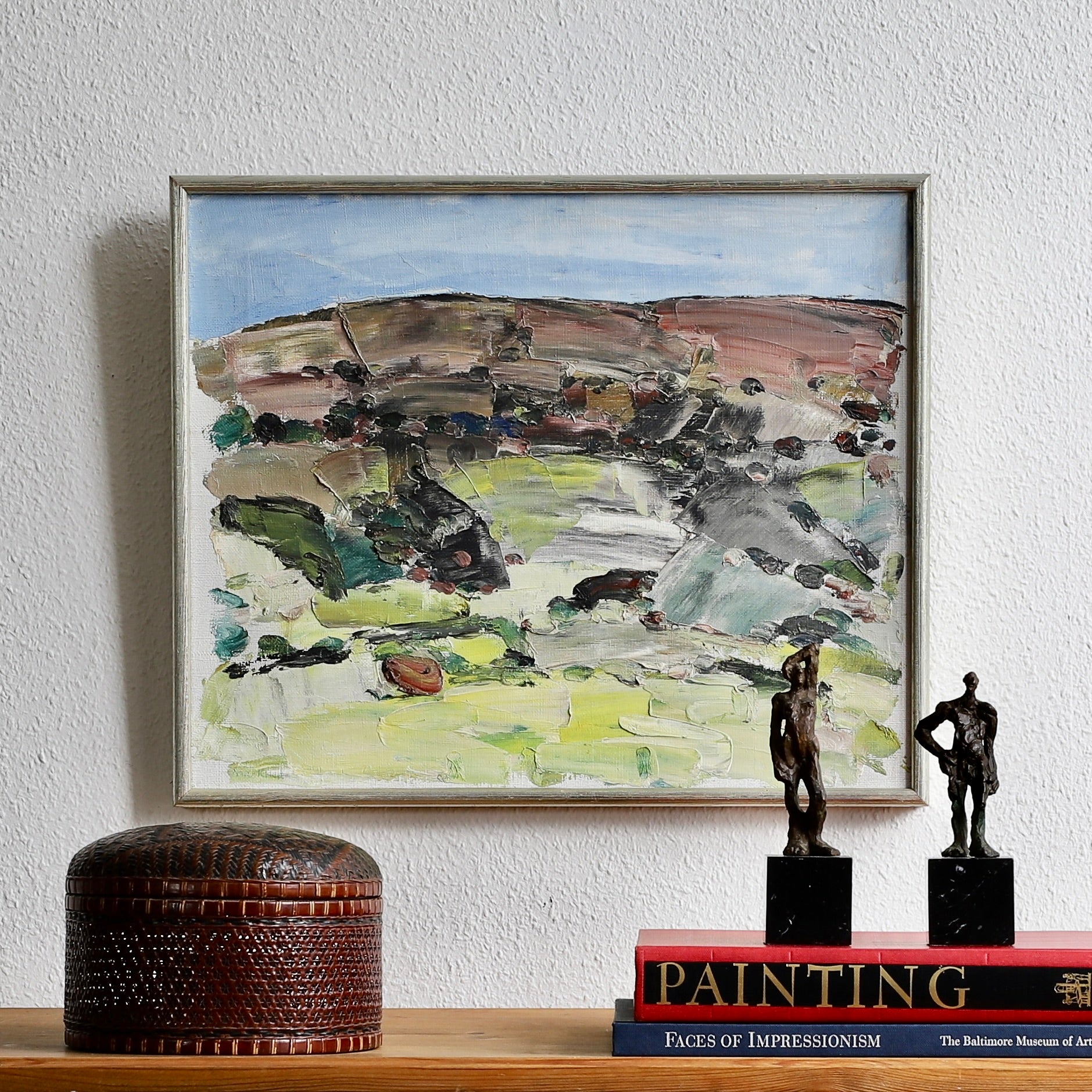 Vintage Original Landscape Oil Painting By S Markhed Sweden
