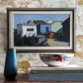 Load image into Gallery viewer, Mid Century Coastal Oil Painting Sweden A Larsson 1968
