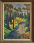 Load image into Gallery viewer, Mid Century Landscape Oil Painting From Sweden by Y Andersson
