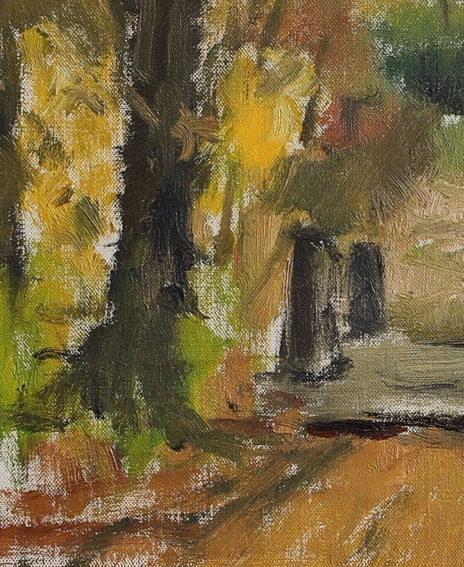 Vintage Original Landscape Oil Painting By H Cardell Sweden