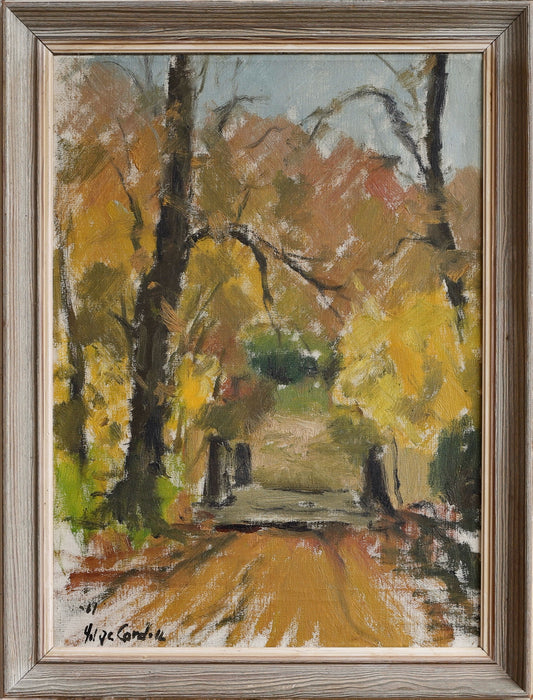 Vintage Original Landscape Oil Painting By H Cardell Sweden